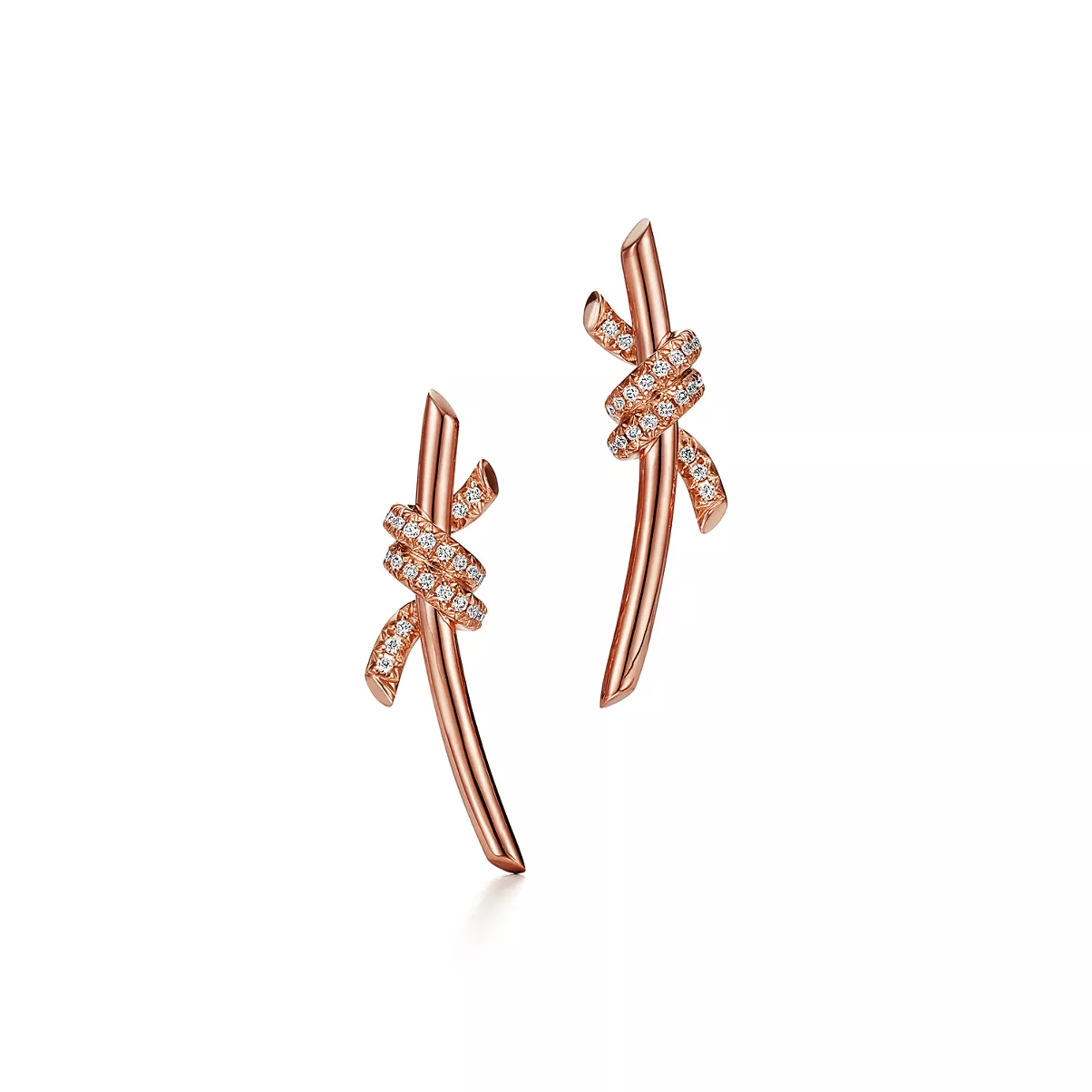 Earrings in Rose Gold with Diamonds
