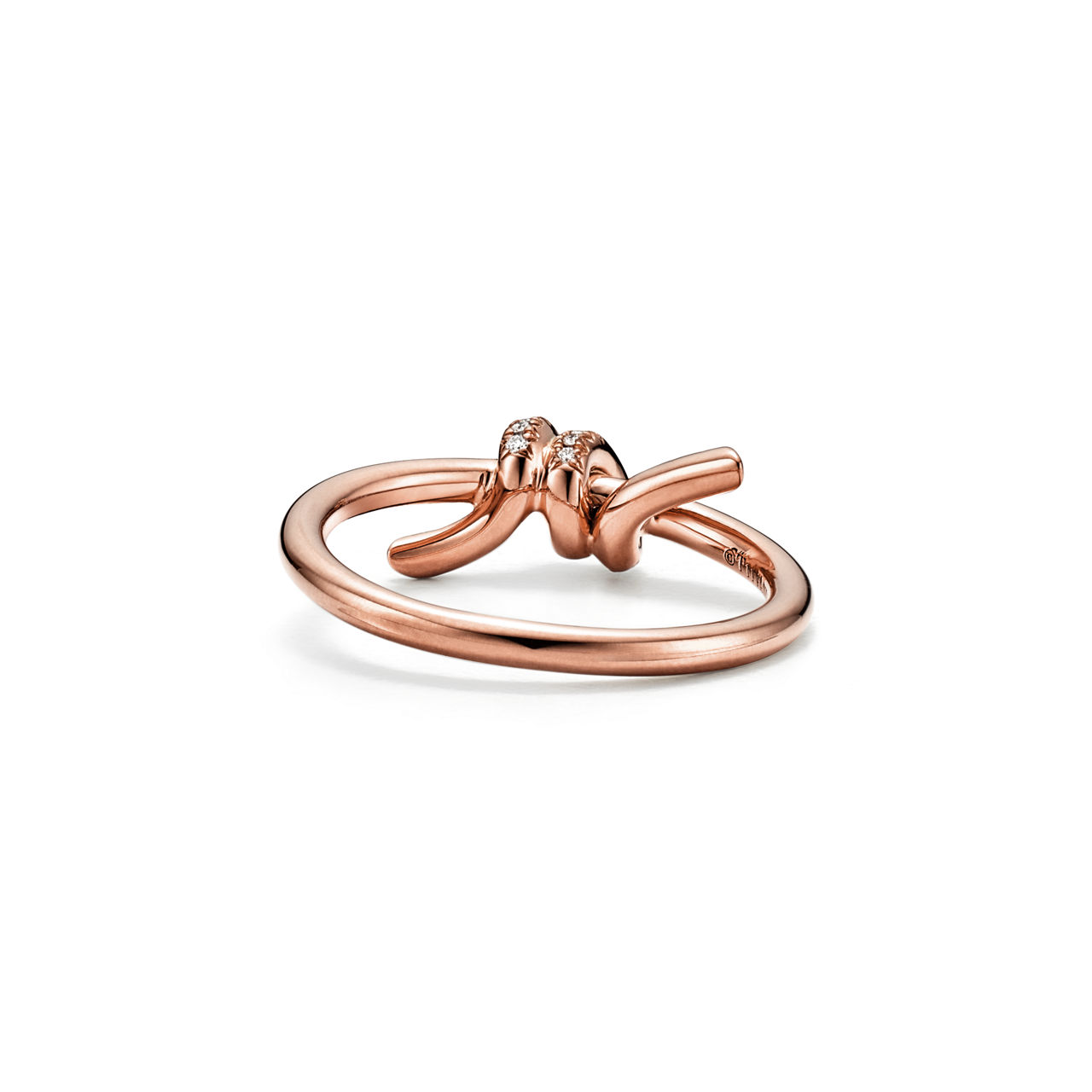 Tiffany Knot:Ring in Rose Gold with Diamonds image number 3