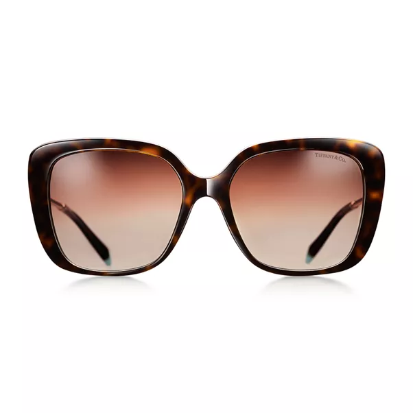 Butterfly Sunglasses in Tortoise and Tiffany Blue® Acetate with Pale Gold-colored Metal