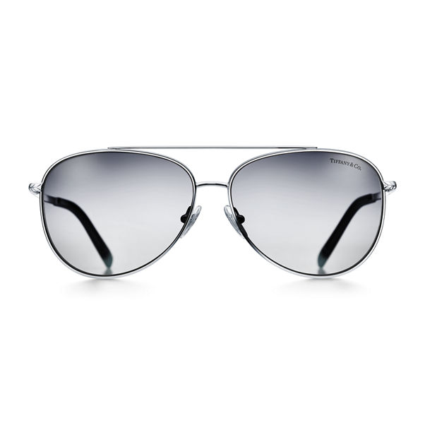 Wheat Leaf:Pilot Sunglasses in Silver-coloured Metal