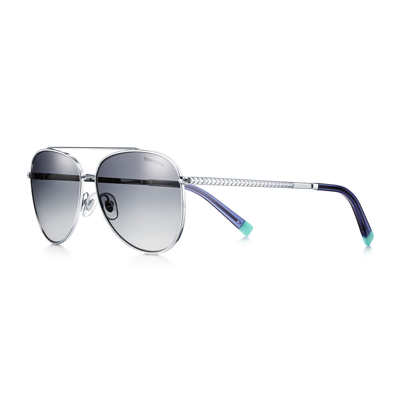 Wheat Leaf:Pilot Sunglasses in Silver-coloured Metal image number 0