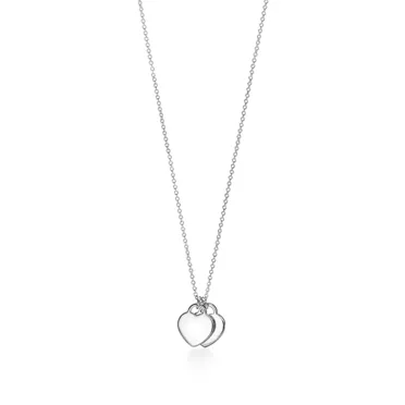 Return to Tiffany®:Heart Pendant in Silver, Tiffany Blue® with a Diamond, Mini, 2