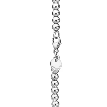 Return to Tiffany&trade;:Bracelet de perles en argent 925 milli&egrave;mes, Tiffany Blue&reg; et diamant. 4 mm., 3