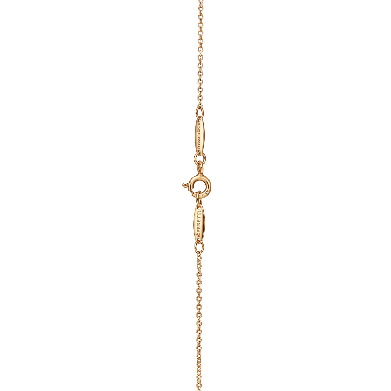 Elsa Peretti®:Open Heart Pendant in Yellow Gold with Rubies, 16 mm image number 3