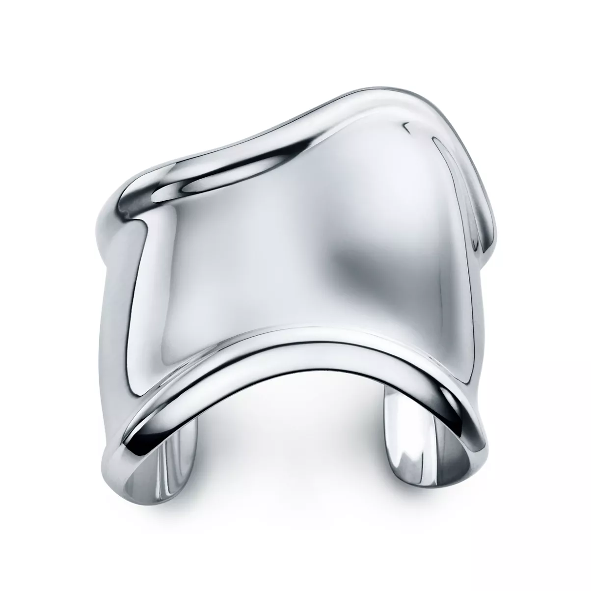 Medium Bone Cuff in Sterling Silver, 61 mm Wide