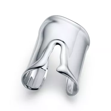 Elsa Peretti&reg;:Large Bone Cuff in Sterling Silver, 95 mm Wide, 2