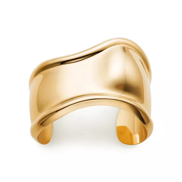 Small Bone Cuff in Yellow Gold