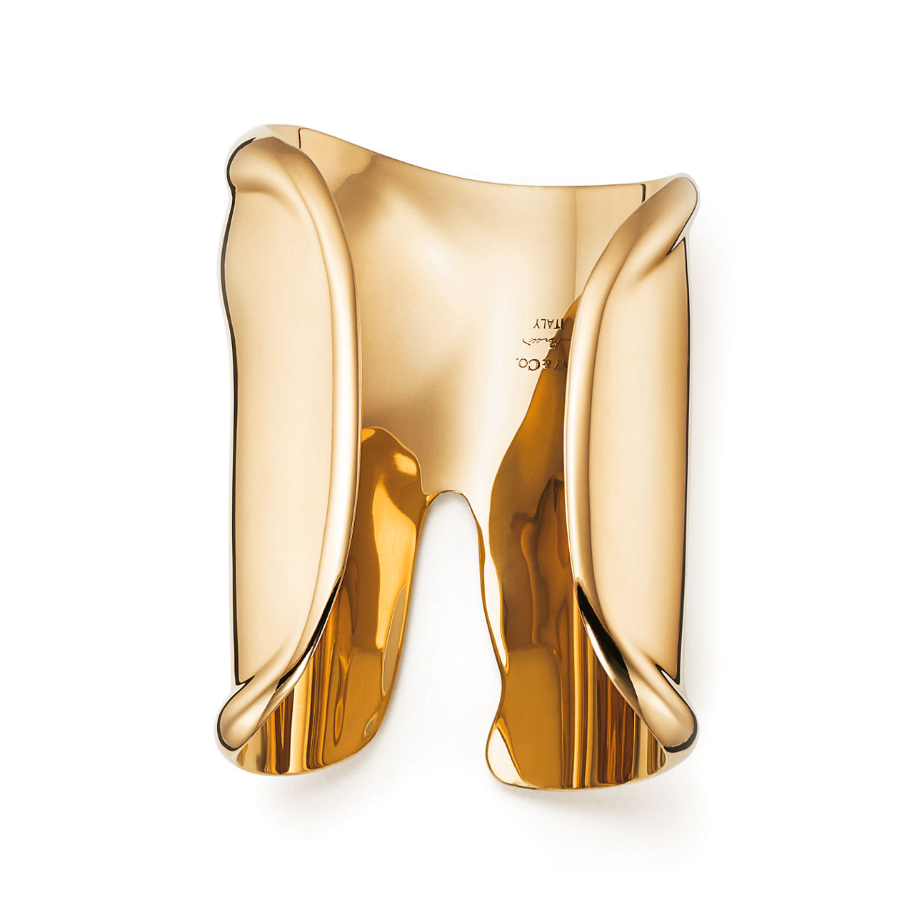 Collezione Elsa Peretti®:Bracciale Bone grande in oro giallo numero immagine 3