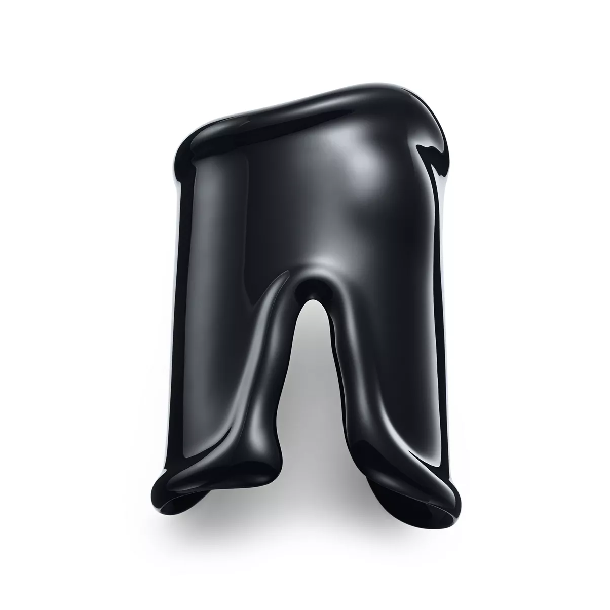 Large Bone Cuff in Black Finish over Copper, 95 mm Wide