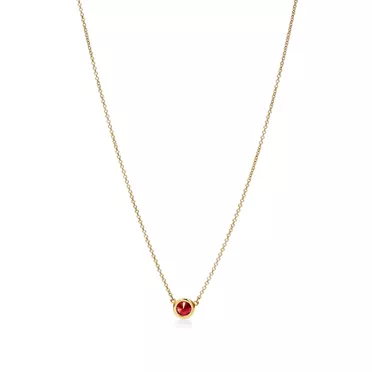 Elsa Peretti®:Color by the Yard Pendant in Yellow Gold with a Ruby, 2