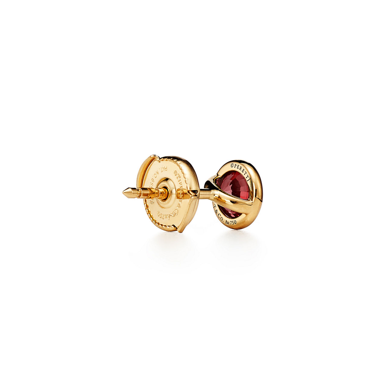 Elsa Peretti®:Color by the Yard Earrings in Yellow Gold with Rubies image number 3