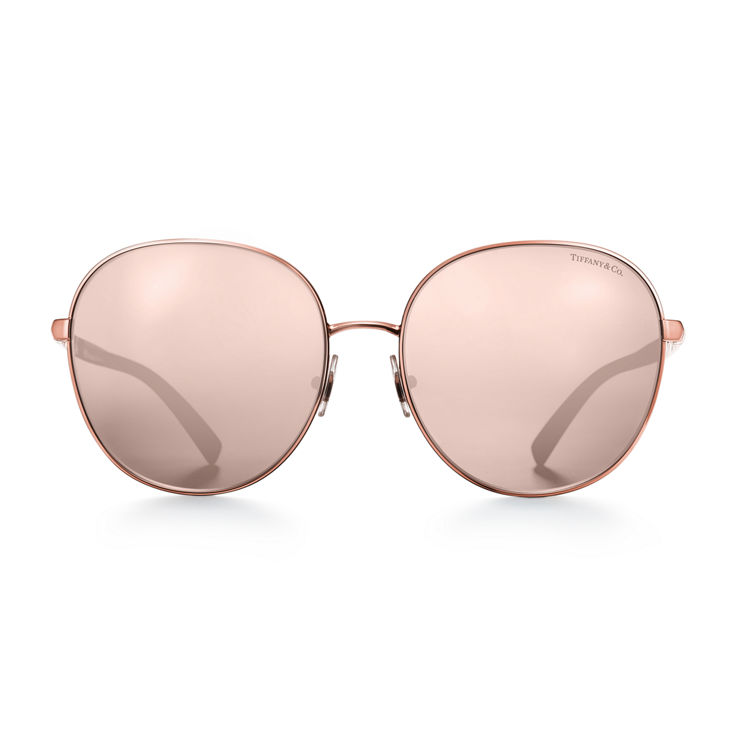 Atlas:Round Sunglasses in Rose Gold-coloured Metal image number 1