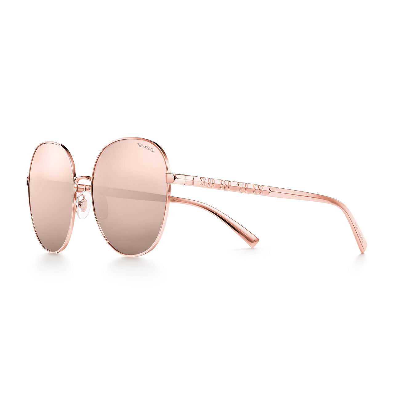 Atlas:Round Sunglasses in Rose Gold-coloured Metal image number 0