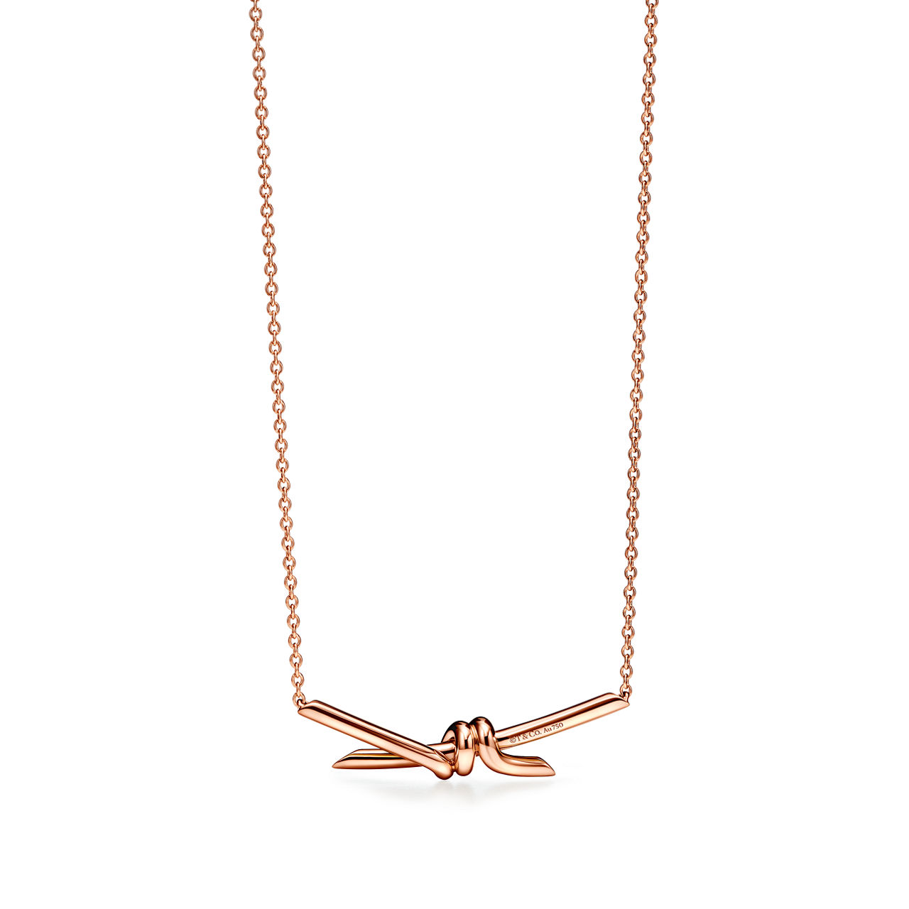 Tiffany Knot:Pendant in Rose Gold image number 2