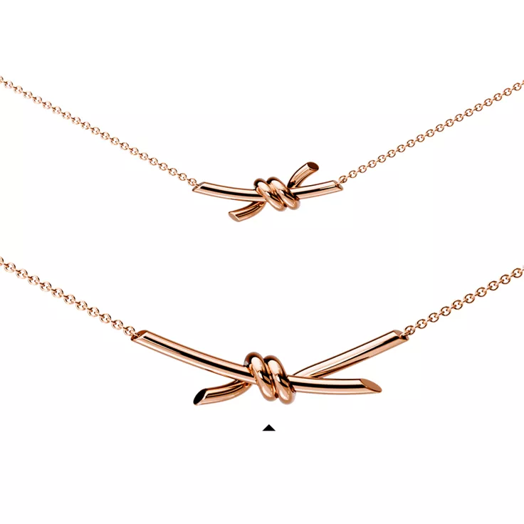 Tiffany Knot:Pendant in Rose Gold, 4
