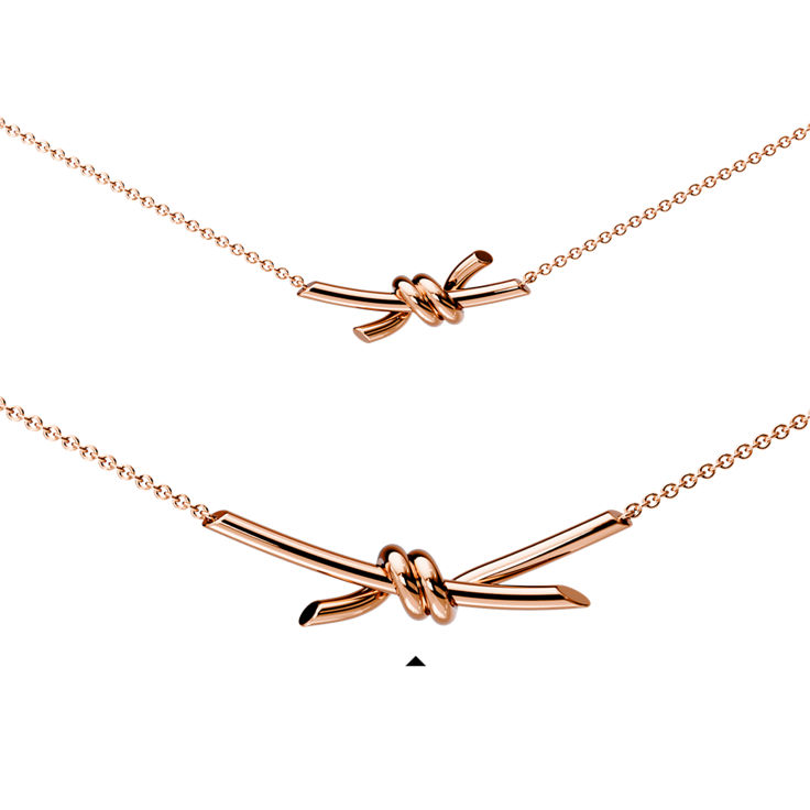 Tiffany Knot:Pendant in Rose Gold image number 4