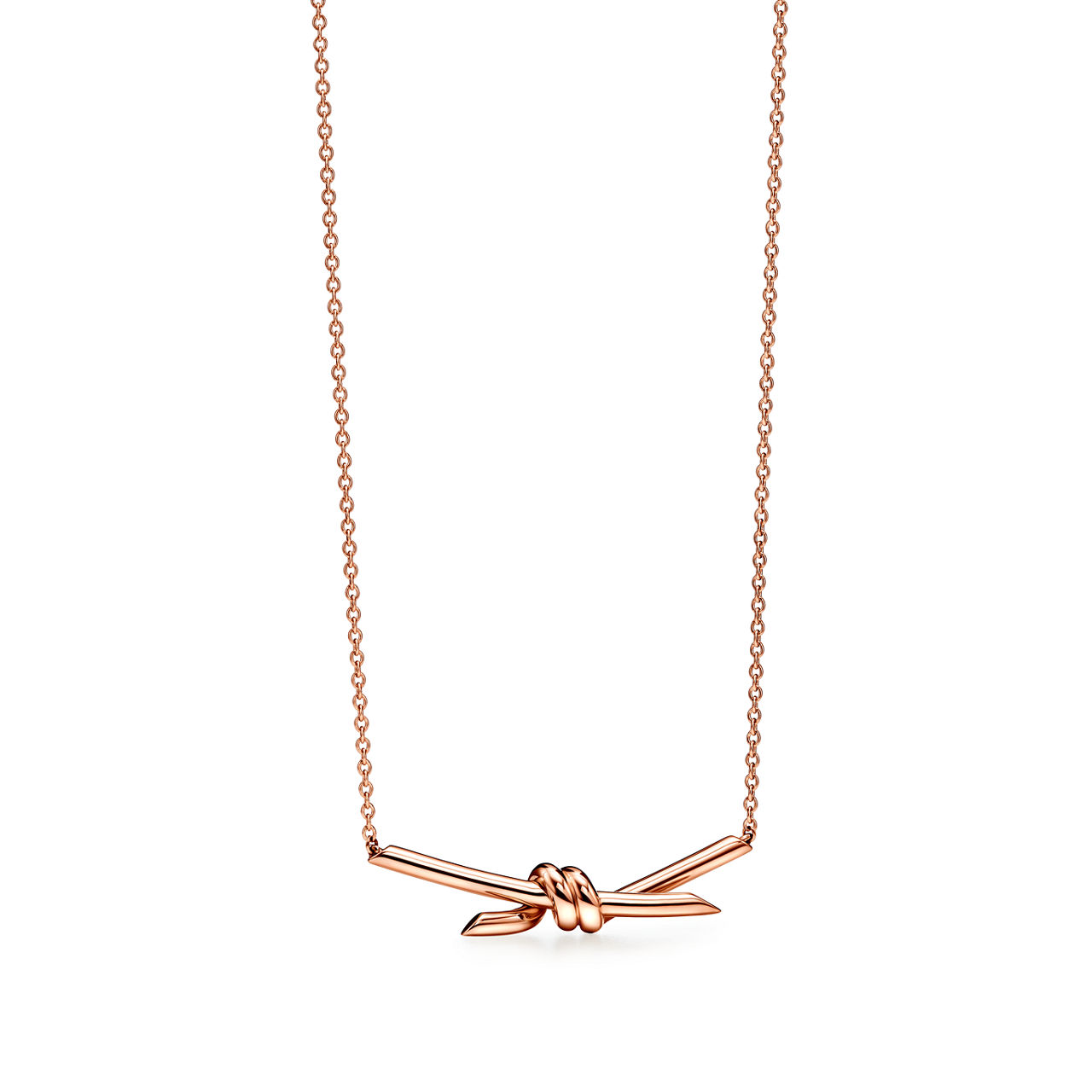 Tiffany Knot:Pendant in Rose Gold image number 0