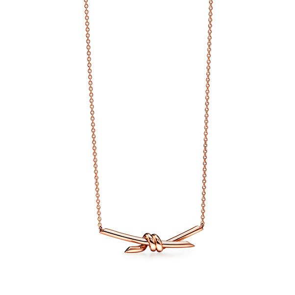 Tiffany Knot:Pendant in Rose Gold