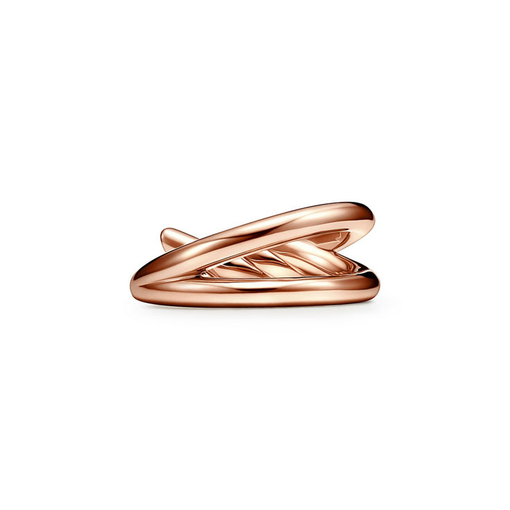 Tiffany Knot:Double Row Ring in Rose Gold image number 4