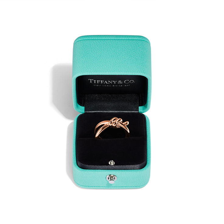 Tiffany Knot:Double Row Ring in Rose Gold image number 5