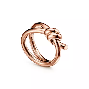 Tiffany Knot:Zweireihiger Ring in Ros&eacute;gold, 3