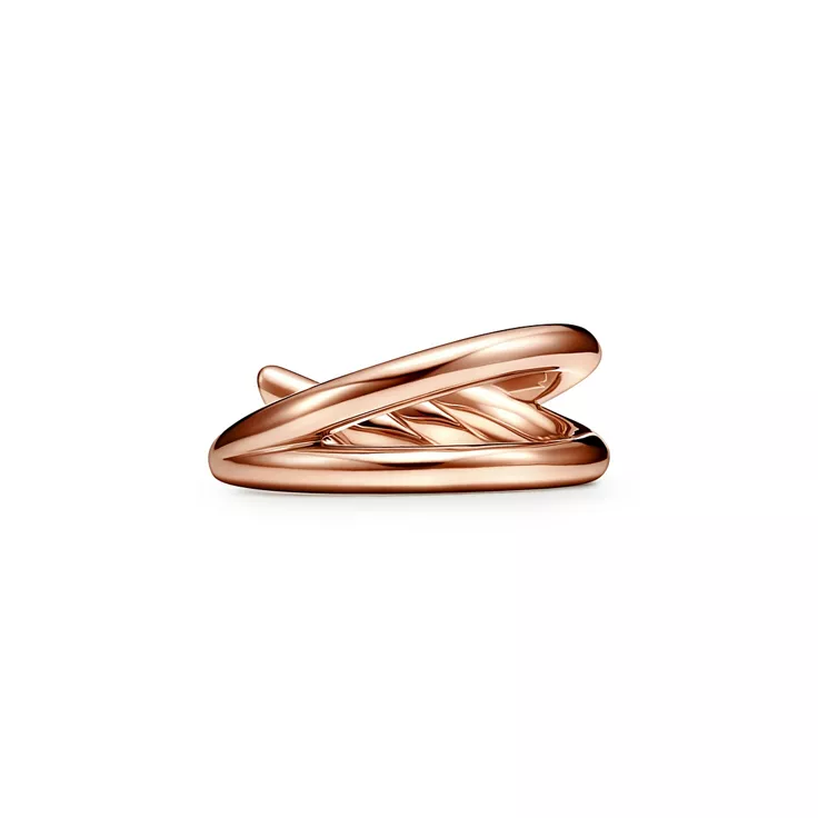 Tiffany Knot:Zweireihiger Ring in Ros&eacute;gold, 4
