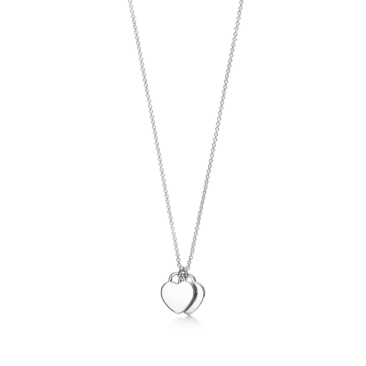 Return to Tiffany™:Heart Tag Pendant in Sterling Silver with a Diamond, Mini image number 2