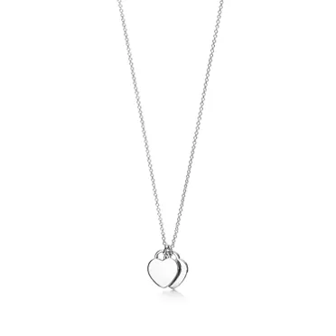 Return to Tiffany®:Heart Tag Pendant in Sterling Silver with a Diamond, Mini, 2
