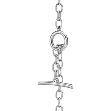 Tiffany Knot:Double Row Necklace in White Gold with Diamonds, 3