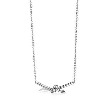 Tiffany Knot:Anhänger in Weißgold mit Diamanten, 2