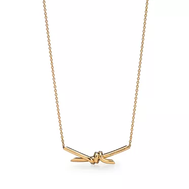 Tiffany Knot:Colgante en oro amarillo con diamantes, 3