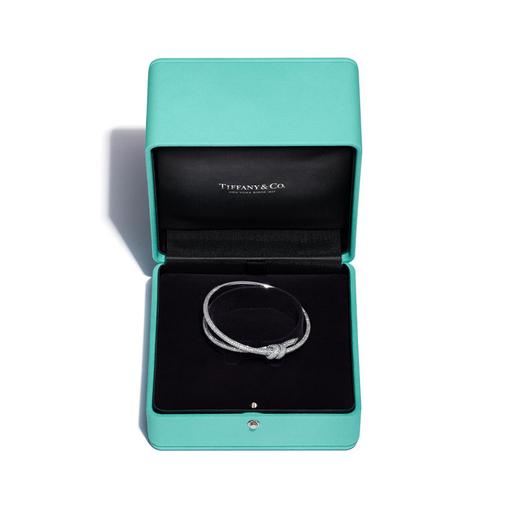 Collezione Tiffany Knot:Bracciale Double Row in oro bianco con diamanti numero immagine 6