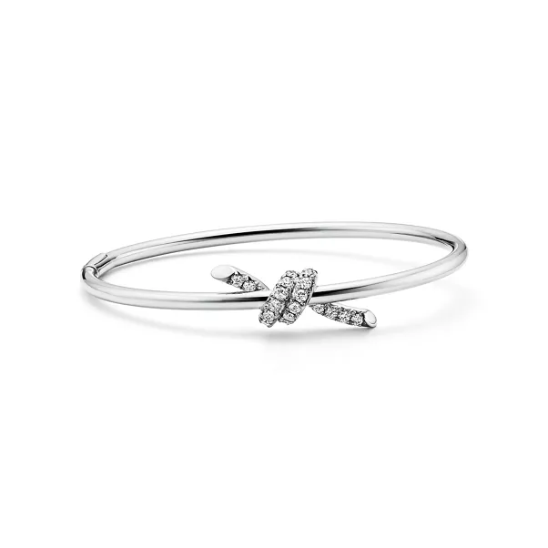 Bracelet jonc Wire en or blanc 18 carats et diamants