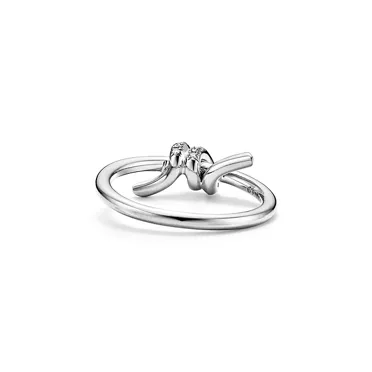 Tiffany Knot:Ring in White Gold with Diamonds, 3
