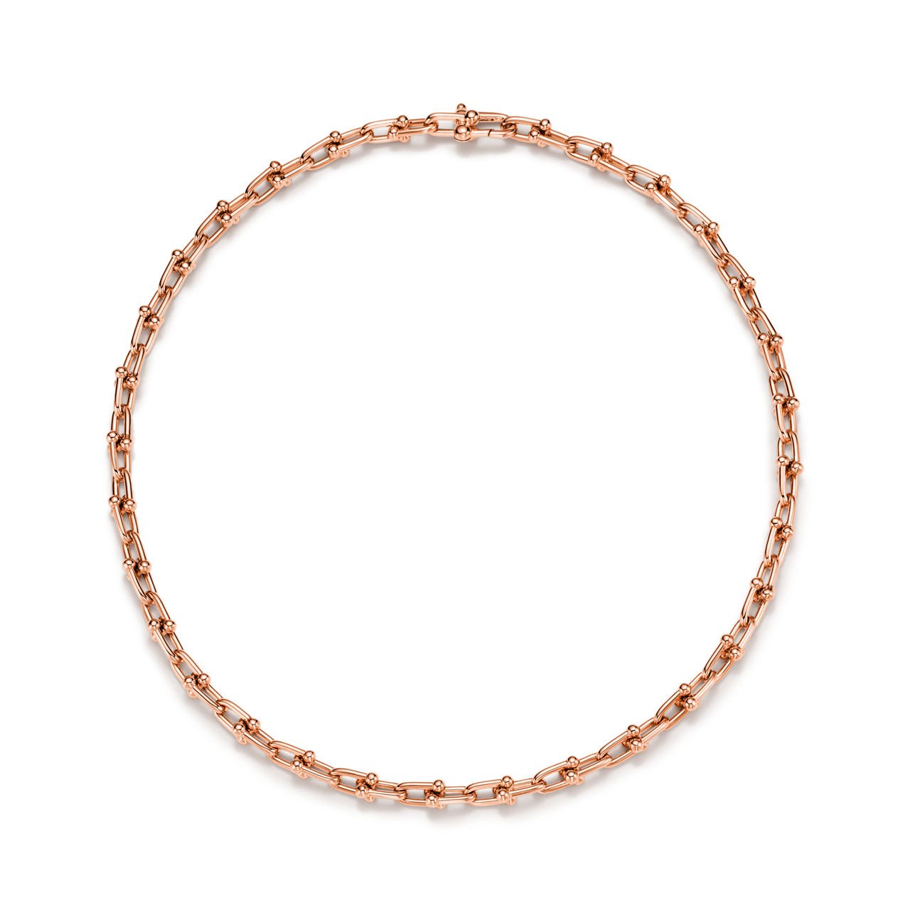 Tiffany HardWear:Small Link Necklace in Rose Gold image number 3