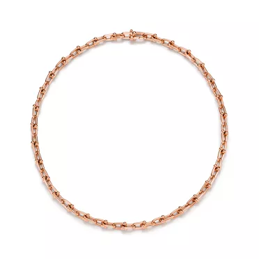 Tiffany HardWear:Small Link Necklace in Rose Gold, 3
