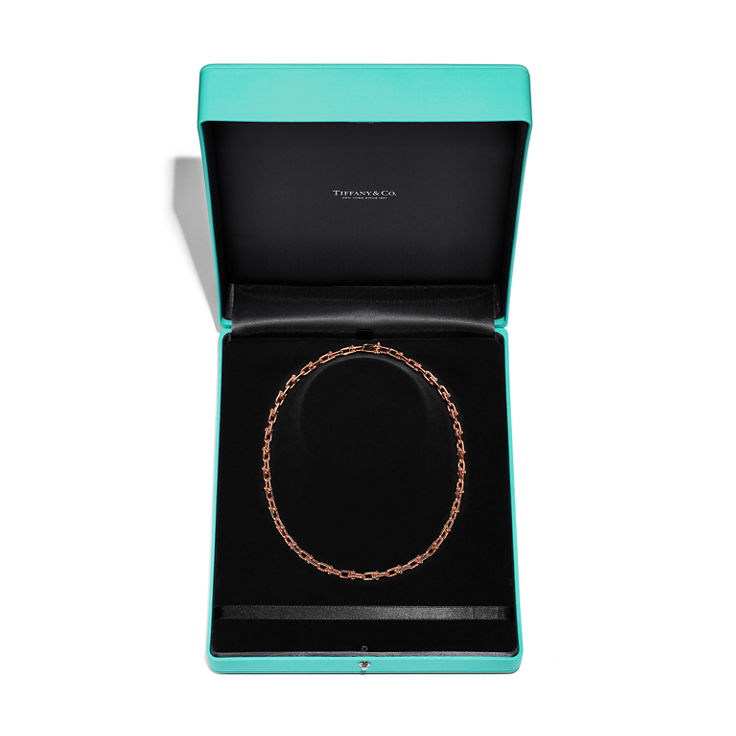 Tiffany HardWear:Small Link Necklace in Rose Gold image number 4