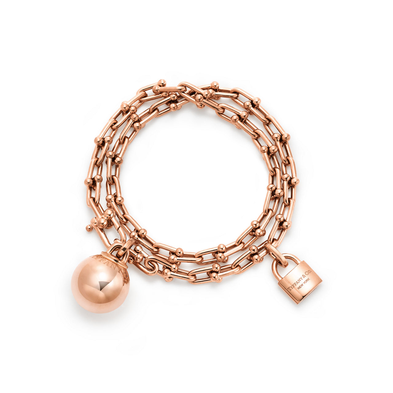 Collezione HardWear by Tiffany:Bracciale Wrap piccolo in oro rosa numero immagine 0