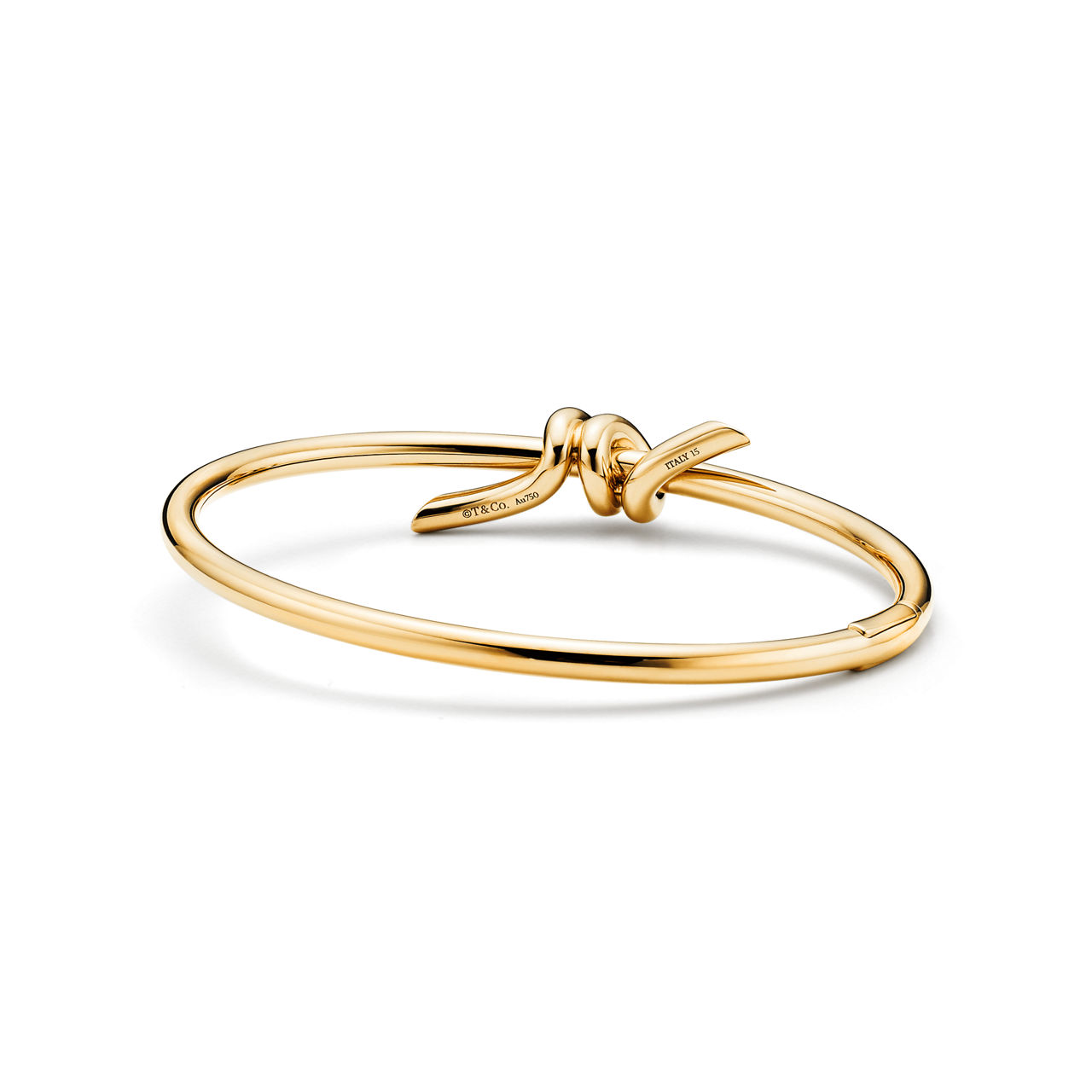 Tiffany Knot:Bracelet jonc Wire en or jaune 18 carats numéro dimage {1}