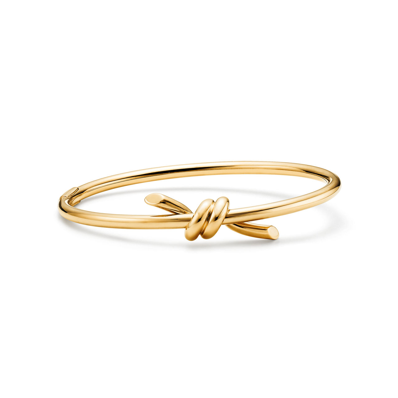 Wire Bangle in Yellow Gold