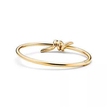 Tiffany Knot:Wire Bangle in Yellow Gold, 3