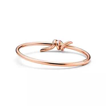 Tiffany Knot:Wire Bangle in Rose Gold, 2