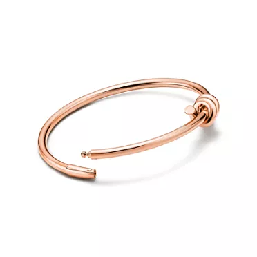 Tiffany Knot:Wire Bangle in Rose Gold, 3