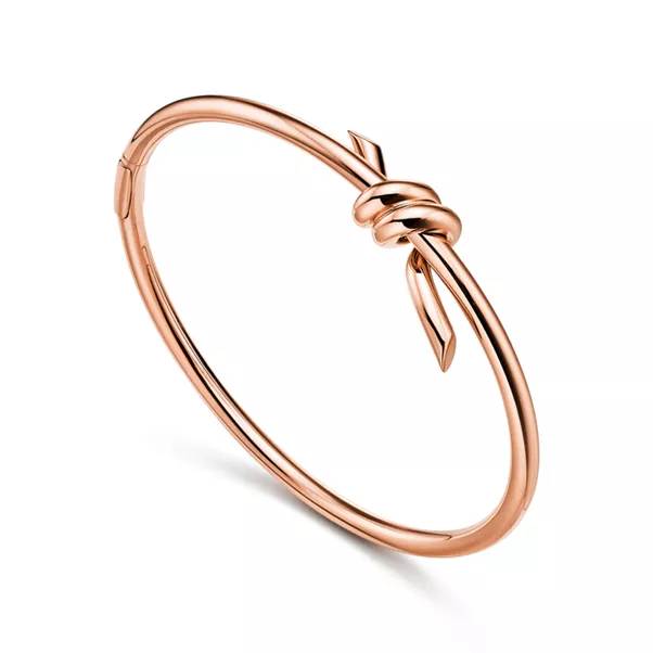 Wire Bangle in Rose Gold