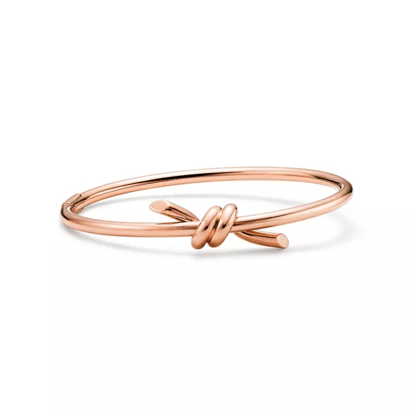 Wire Bangle in Rose Gold