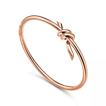 Tiffany Knot:Wire Bangle in Rose Gold, 2