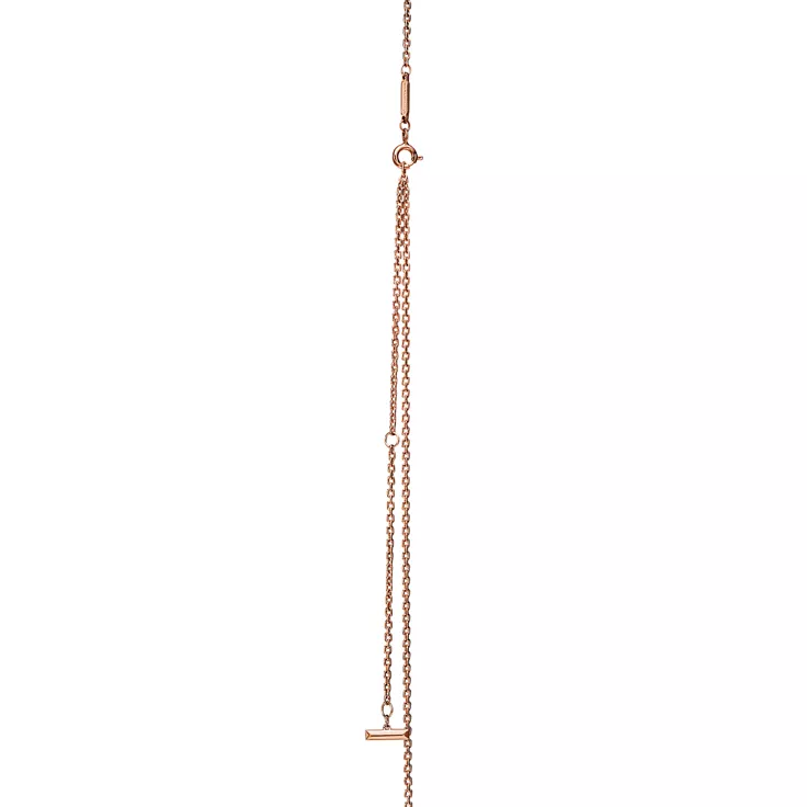 Tiffany T:T1 Colgante circular de oro rosa de 18 quilates con diamantes, tamaño grande, 4