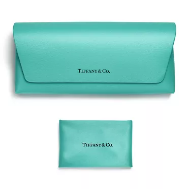 Tiffany T:Pilot Sunglasses in Silver-colored Metal with Gradient Blue Lenses, 3