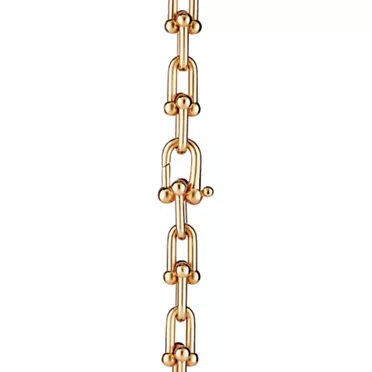 Tiffany HardWear:Graduated Link Necklace in Yellow Gold with Freshwater Pearls, 3