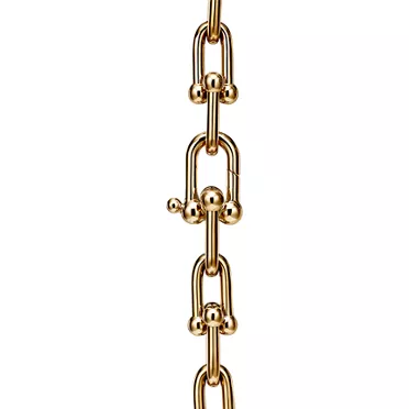Tiffany HardWear:Medium Link Necklace in Yellow Gold, 3